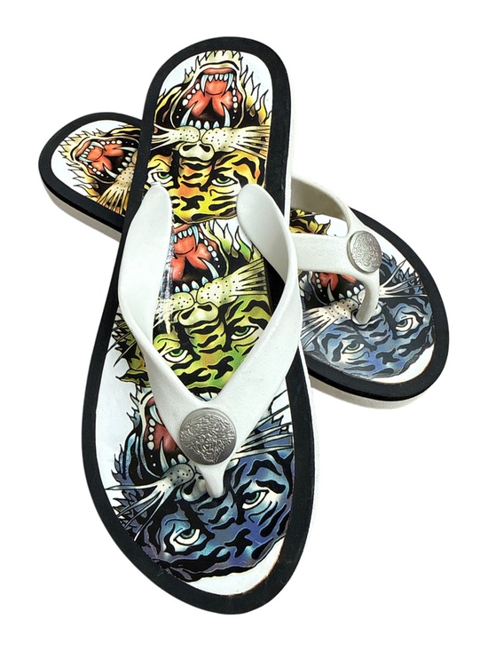 Ed Hardy Shoes - ED HARDY FLIP FLOPS Y2K